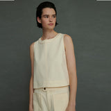 SOEUR Pampa top - creme