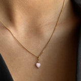 PICO French Mini Heart vedhæng - sky
