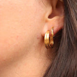 PICO Olive Petit stud øreringe - guld