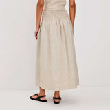 RAILS Alessa nederdel - heathered flax