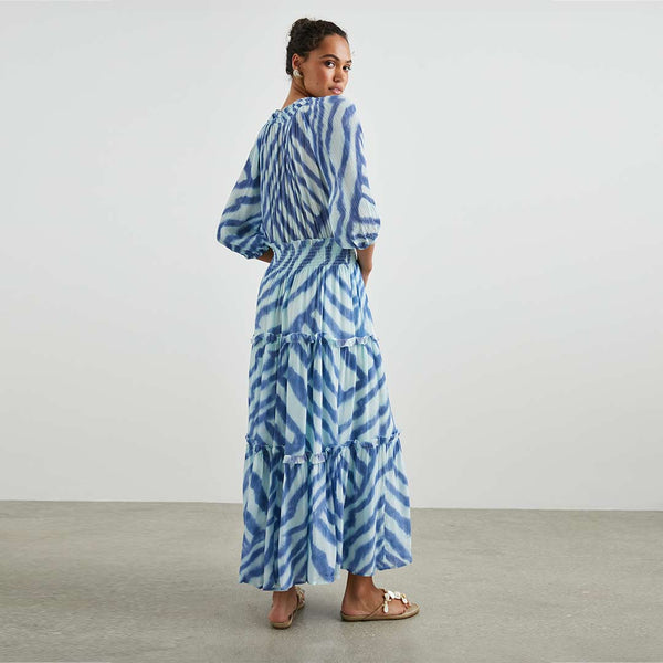 RAILS Caterine kjole - Blue Watercolor Stripes