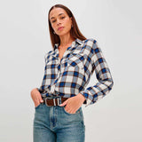 RAILS Hunter skjorte - Golden Cobalt