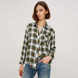 RAILS Hunter skjorte - Olive Stone Blue