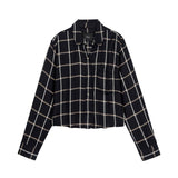 RAILS Malin skjorte - Onyx sand birch