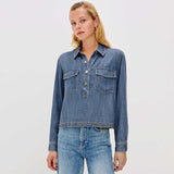 RAILS Ports denim skjorte - Antique Blue