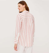 RAILS Knox skjorte - scarlet Ivory stripe