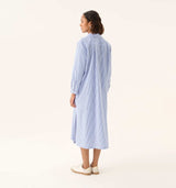 Stribede skjorte kjole i blå og hvid fra Rue de Tokyo