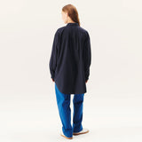 RUE DE TOKYO Shelby poplin skjorte - dark navy