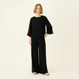 RUE DE TOKYO Simako crepe bluse - sort
