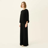 RUE DE TOKYO Simako crepe bluse - sort
