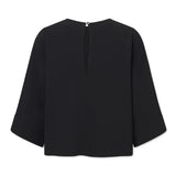 RUE DE TOKYO Simako crepe bluse - sort