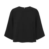 RUE DE TOKYO Simako crepe bluse - sort