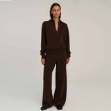 RHEA SW08.11 Zip Polo strik - Dark Brown
