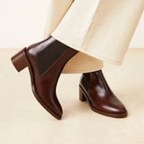 RIVECOUR 289 ankel støvler - Chocolate Brown