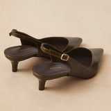 RIVECOUR 417 slingback sko - Khaki