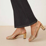 RIVECOUR 592 sandaler - guld