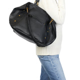 JEROME DREYFUSS Roger taske - sort buffalo skind / brass