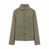 RUE DE TOKYO Cameron faded twill jakke - Sage Green