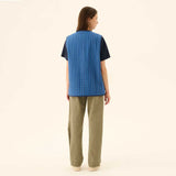 RUE DE TOKYO Cady vest - navy/blue stripe