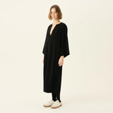 RUE DE TOKYO Danutas heavy crepe kjole - sort