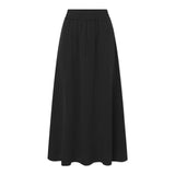 RUE DE TOKYO Pisces sandwashed tencel nederdel - sort