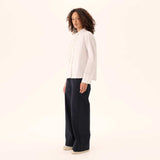 RUE DE TOKYO Plum faded twill bukser - Dark Navy