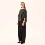 RUE DE TOKYO Prudie sandwashed tencel bukser - sort