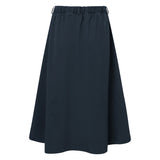 RUE DE TOKYO Pen pre dyed twill nederdel - navy blå