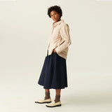 RUE DE TOKYO Pen pre dyed twill nederdel - navy blå