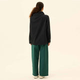 RUE DE TOKYO Prudie Twill bukser - Dark Pine Green