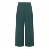 RUE DE TOKYO Prudie Twill bukser - Dark Pine Green