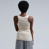 Basis bomuldstp i beige rosa fra Seamless Basic