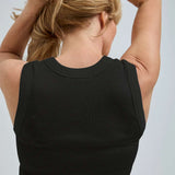 SEAMLESS BASIC Wooly tank uld top - sort