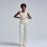 SEAMLESS BASIC Flounce top - Rosie Beige