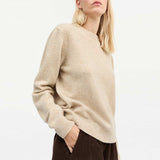 SKALL STUDIO Cameron jumper strik - beige mouliné