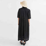 SKALL STUDIO Dot skjortekjole - sort