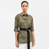 SKALL STUDIO Edgar skjorte - Khaki