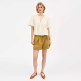 SKALL STUDIO Freesia bluse - Buttermilk