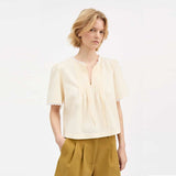 SKALL STUDIO Freesia bluse - Buttermilk