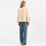 SKALL STUDIO Leaf bluse - antique beige