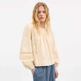 SKALL STUDIO Leaf bluse - antique beige