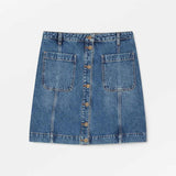 SKALL STUDIO Margaux denim nederdel - Slouchy blue