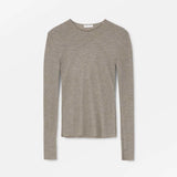 SKALL STUDIO Amy round neck bluse - brun