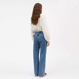 SKALL STUDIO Cilla skjorte - hvid/navy striber