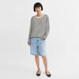 SKALL STUDIO Loui oversized bluse - dark navy/hvid