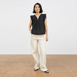 Sort luftig top fra Skall Studio