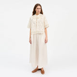 SKALL STUDIO Talia skjorte - Antique hvid