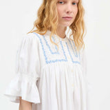 SKALL STUDIO Bonne kjole - Optic white