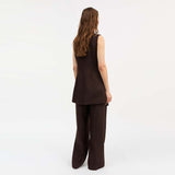 SKALL STUDIO Erin vest - dark brown