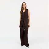 SKALL STUDIO Erin vest - dark brown